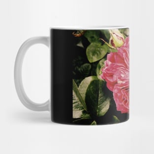 Retro Style Rose Print Mug